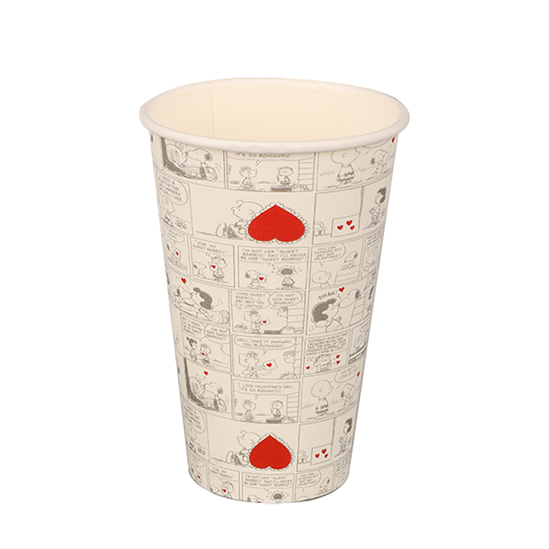 16 oz biologiskt nedbrytbar kaffekopp