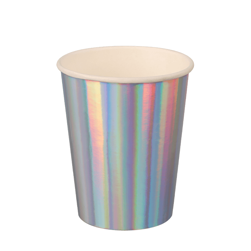 12 oz silver komprimerbara kallpappersmuggar